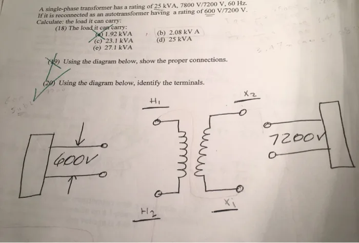 Diagram Single Phase Transformer Wiring Diagram 7200