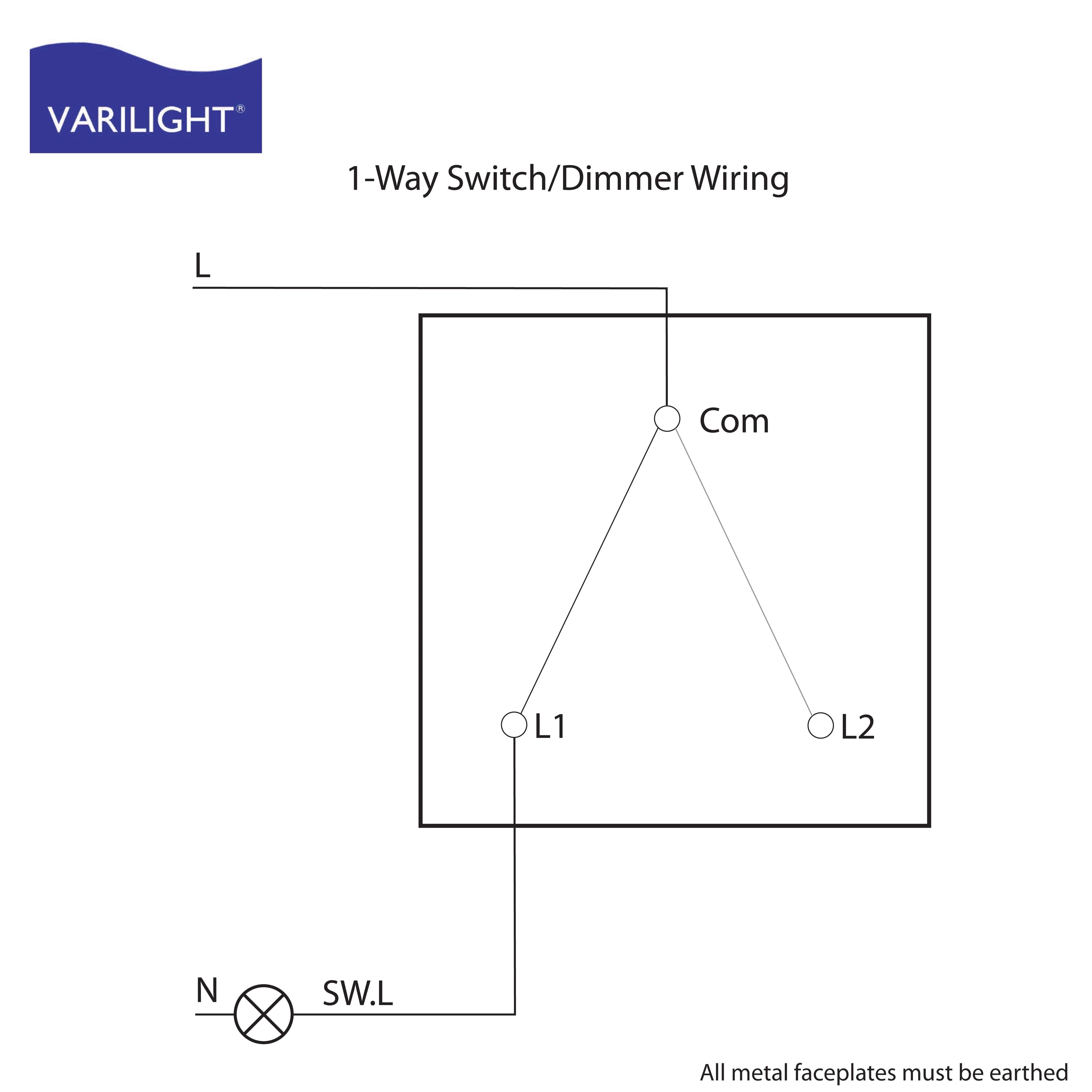 Diagram Single Pole Dimmer Switch Wiring Electrical 3 Wa