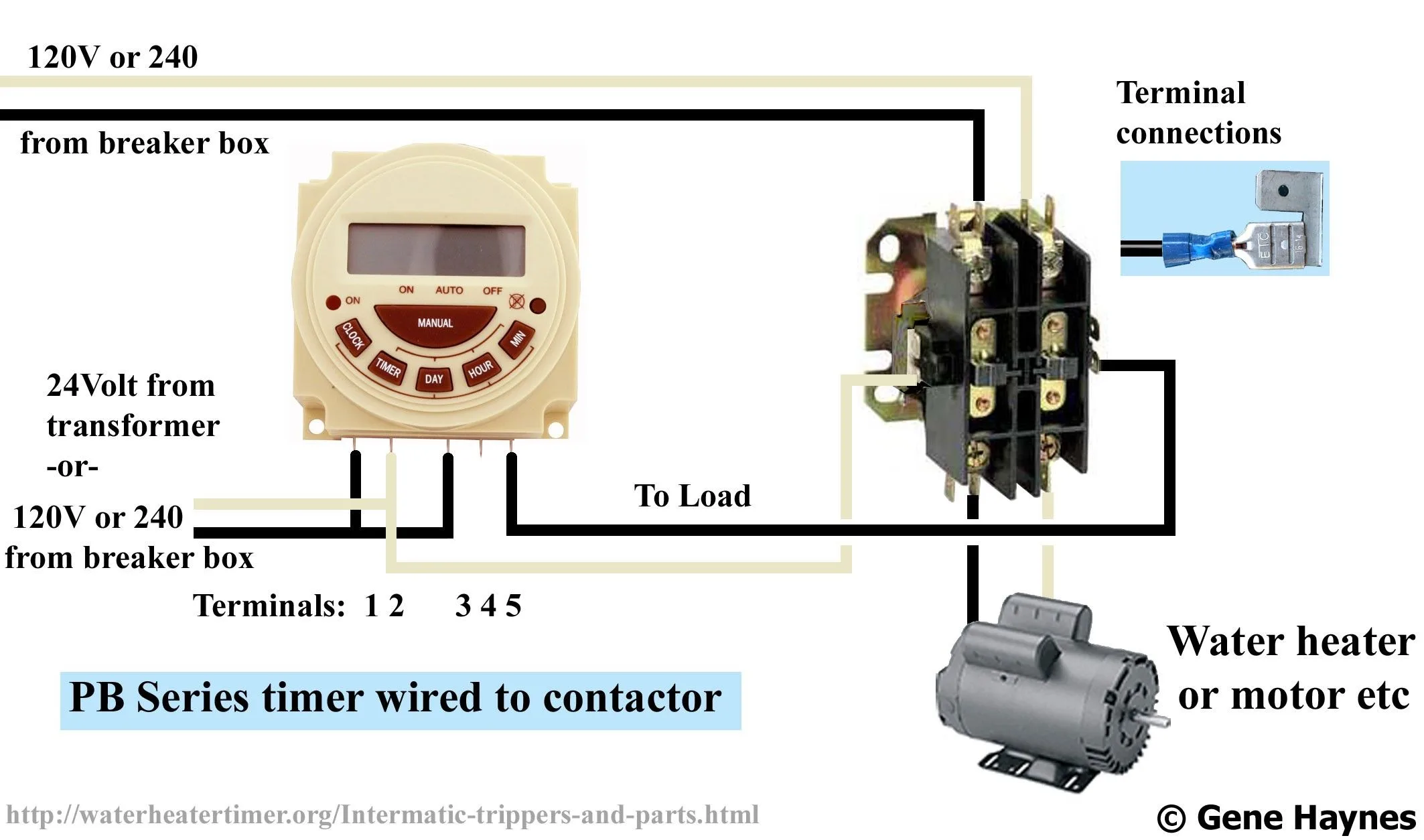 Diagram Single Wiring With Diagram Timer Phase Contactor