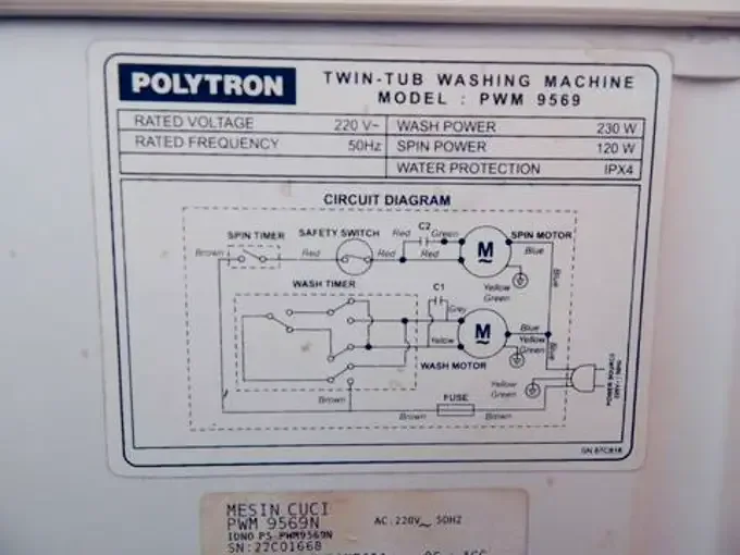 Diagram Skema Kelistrikan Kulkas Polytron 2 Pintu