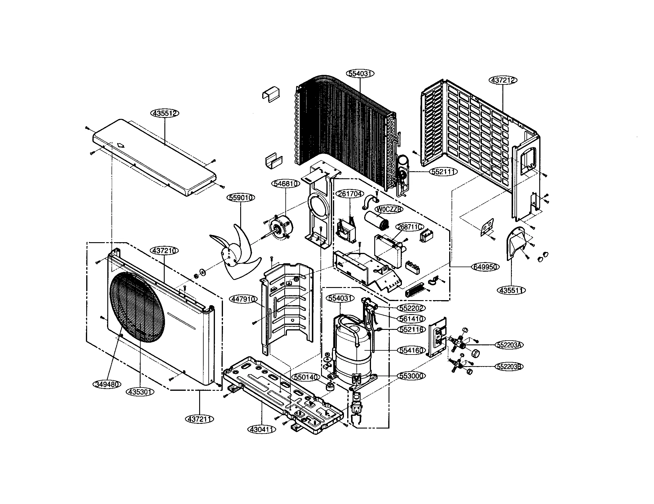 Diagram Split Ac Outdoor Unit Diagram