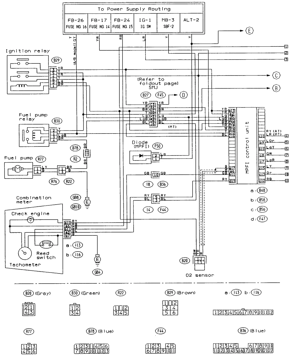 Diagram Subaru Impreza 1993 Wiring Diagram