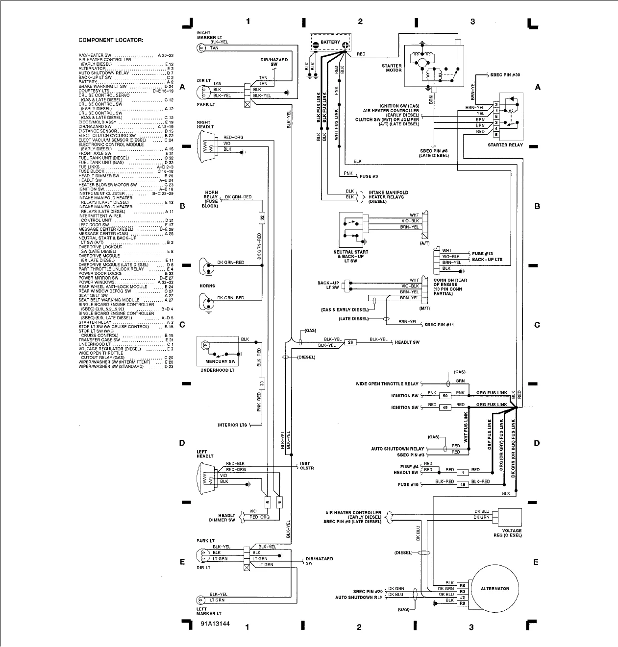 Diagram Tbi Wiring Diagram 1991 Dodge