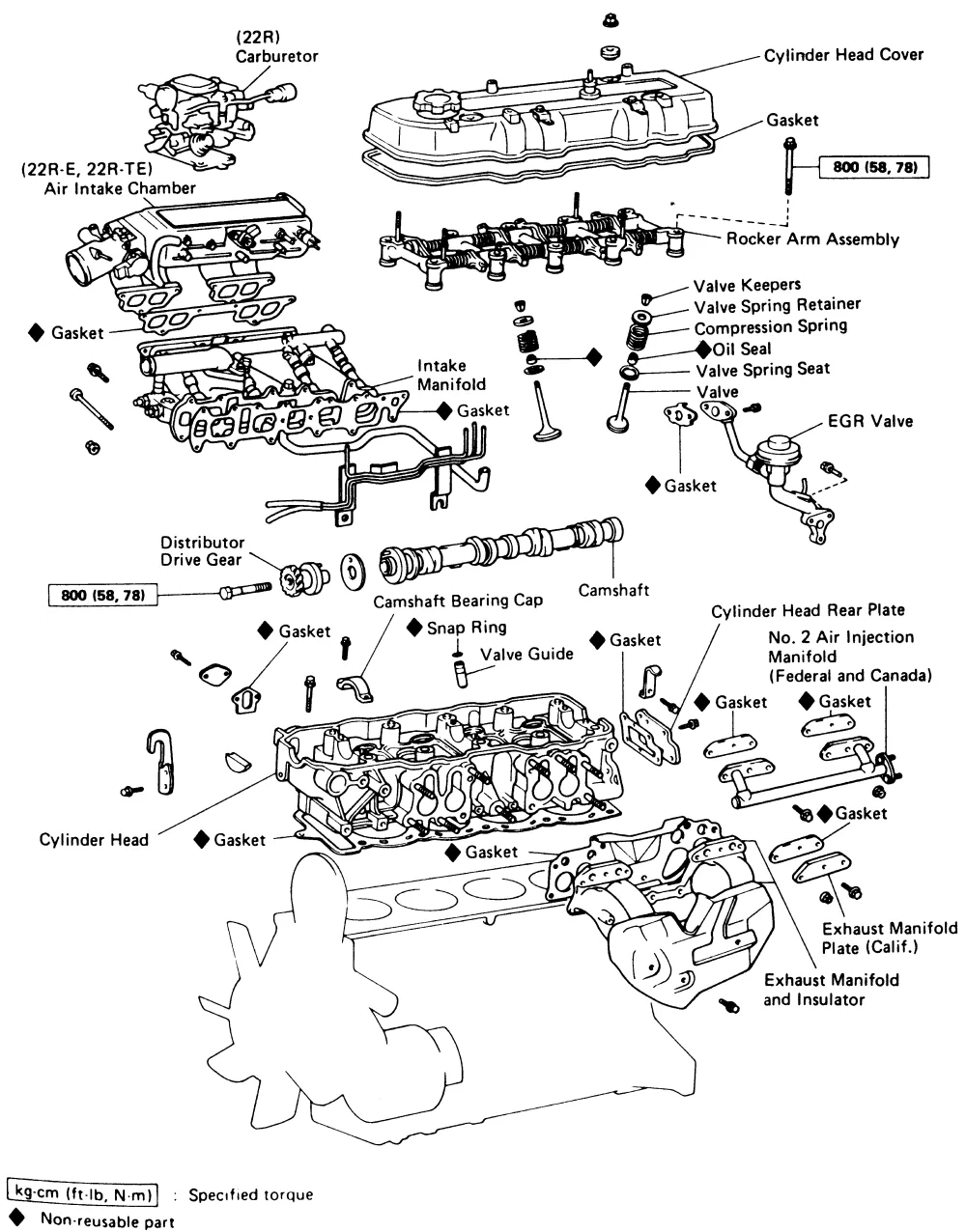 Diagram Toyota 22Re Engine Diagram Sensors