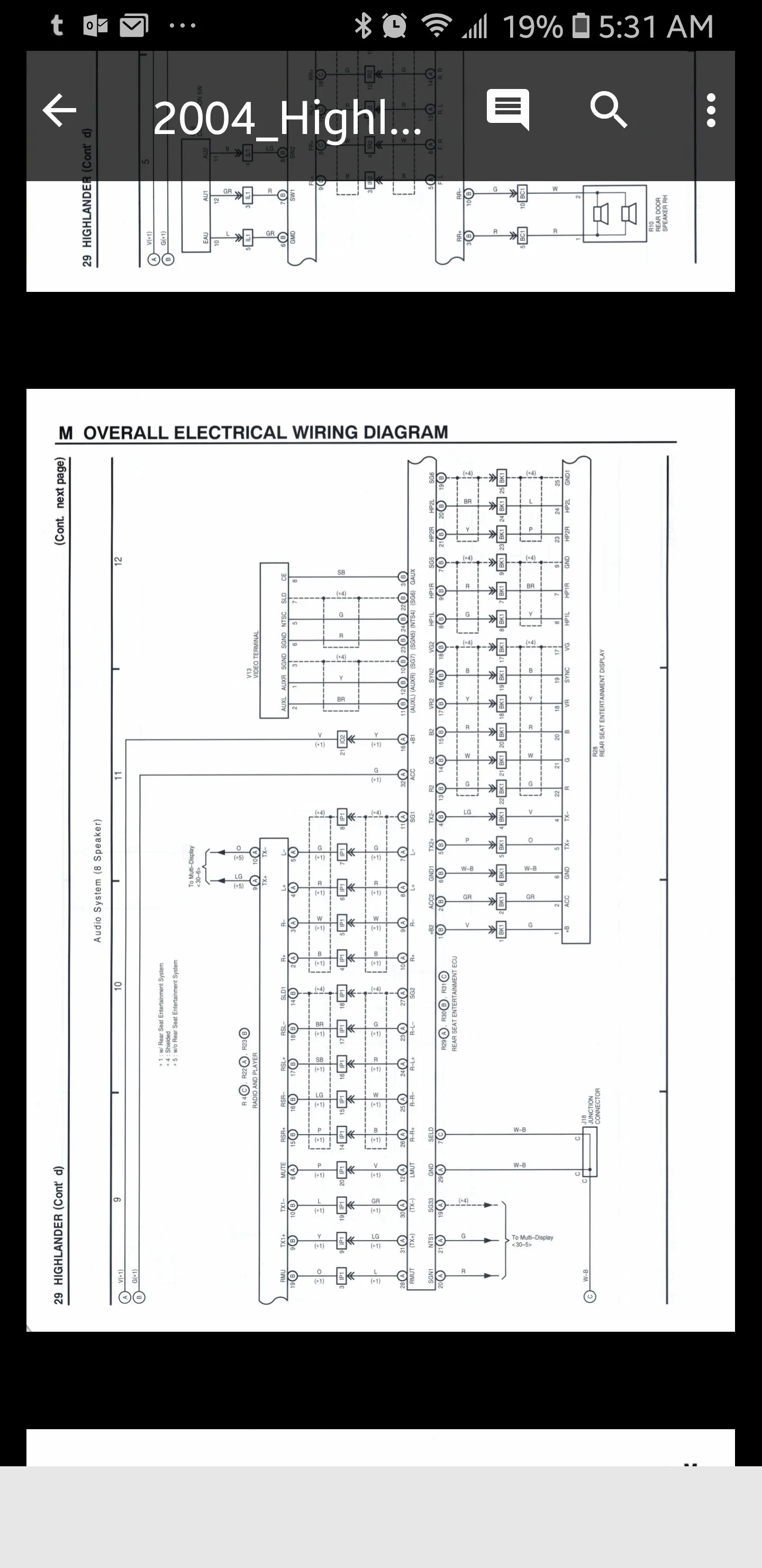 Diagram Toyota Highlander Wiring Diagram Case