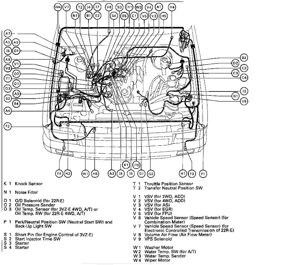 Diagram Toyota Tacoma V6 Engine Diagram