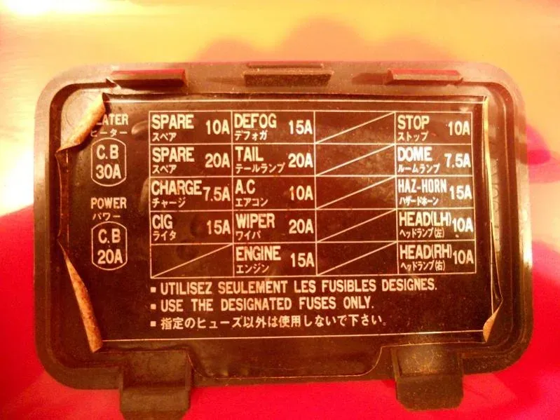 Diagram Toyota Tazz Fuse Box Diagram