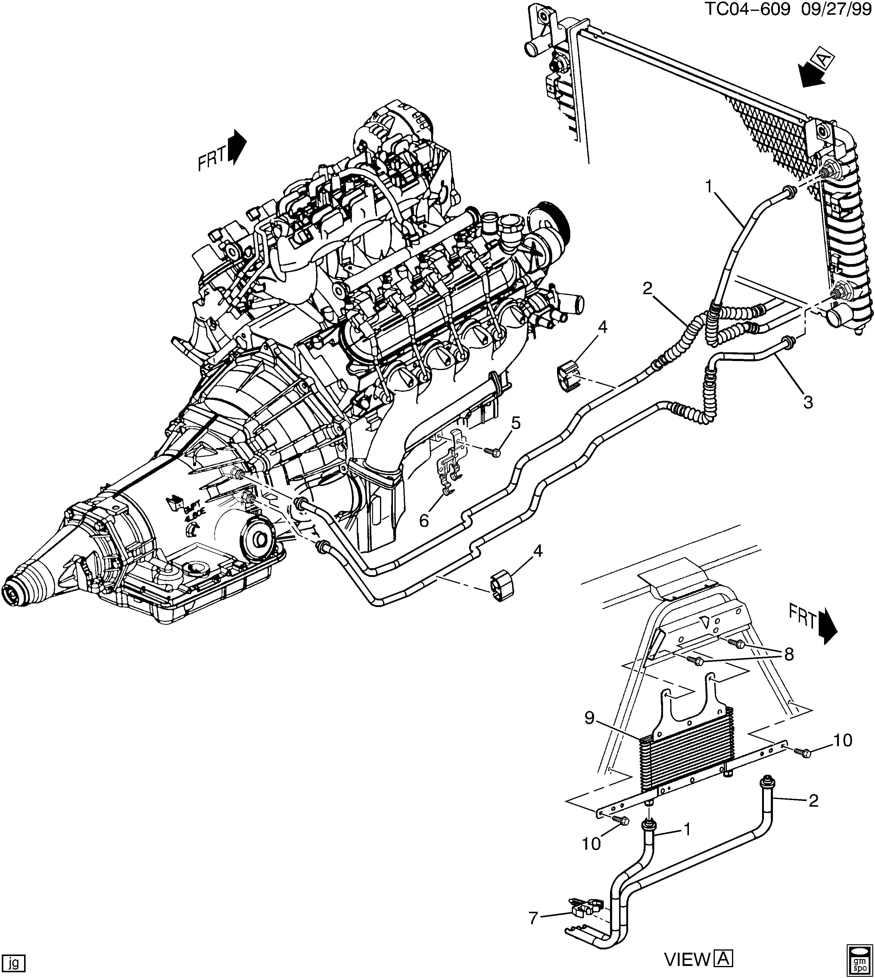 Diagram Transmission Cooler Line 4L80E Transmission Cooler L