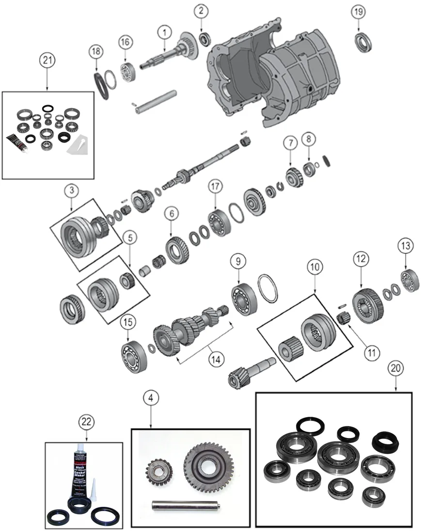 Diagram Transmission Parts Ba 10 5 Somar 4X4 The House Of Jeep