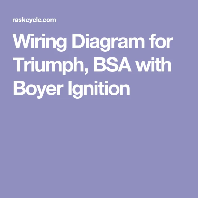 Diagram Triumph Wiring Diagram With Boyer