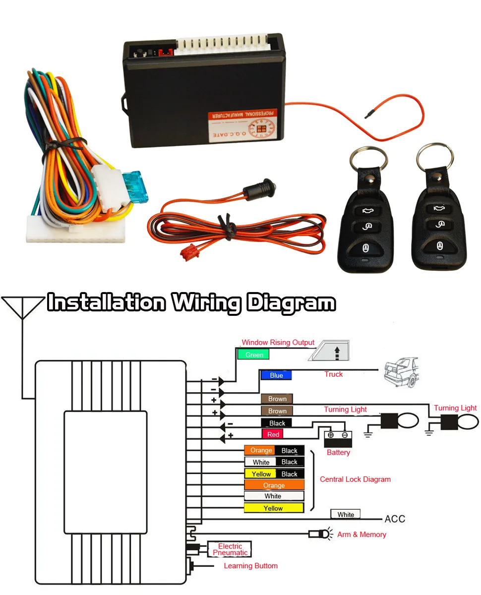 Diagram Universal Central Keyless Entry Wiring Diagram