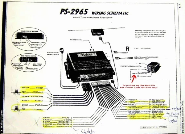 Diagram Valet Remote Car Starter Wiring Diagram