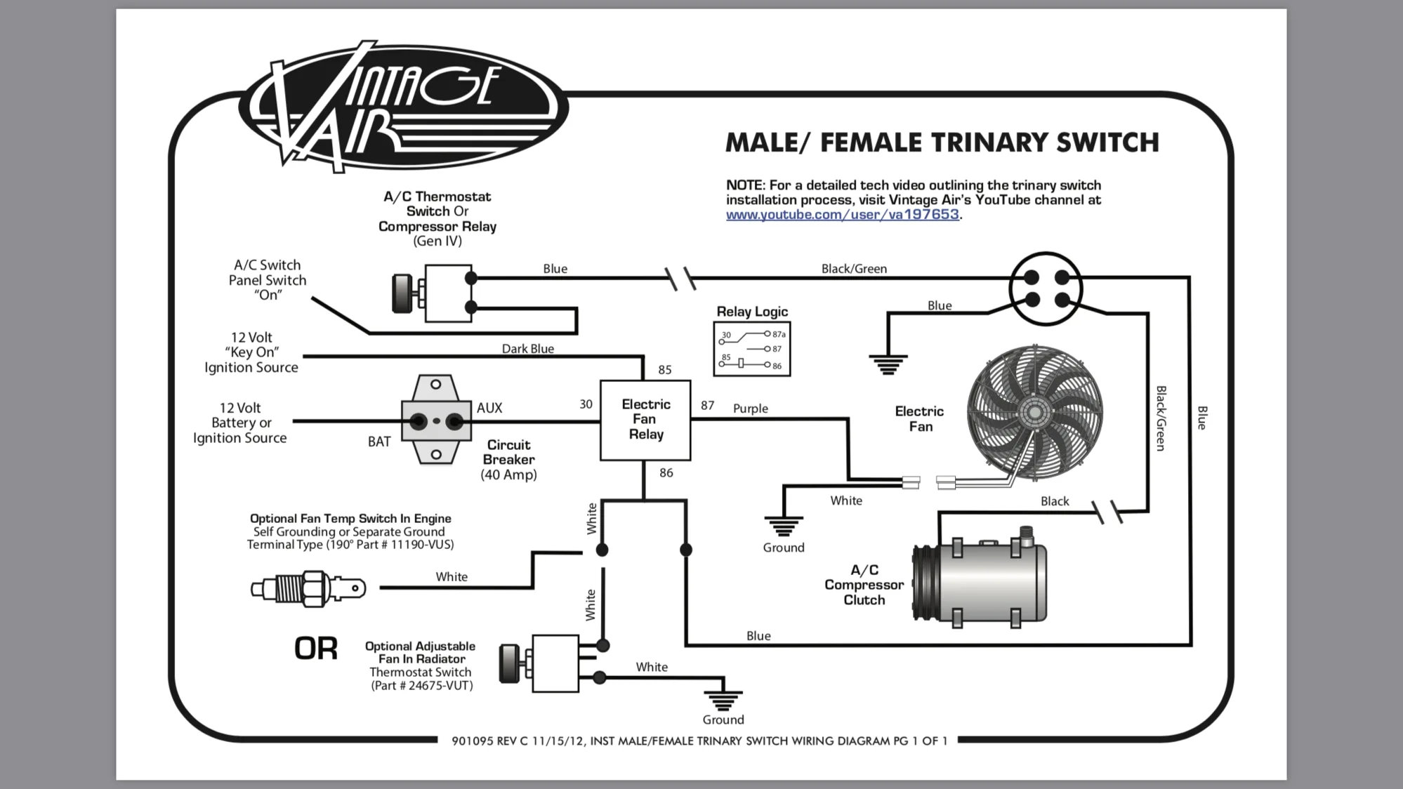 Diagram Vintage Air Trinary Switch Wiring Diagram Female