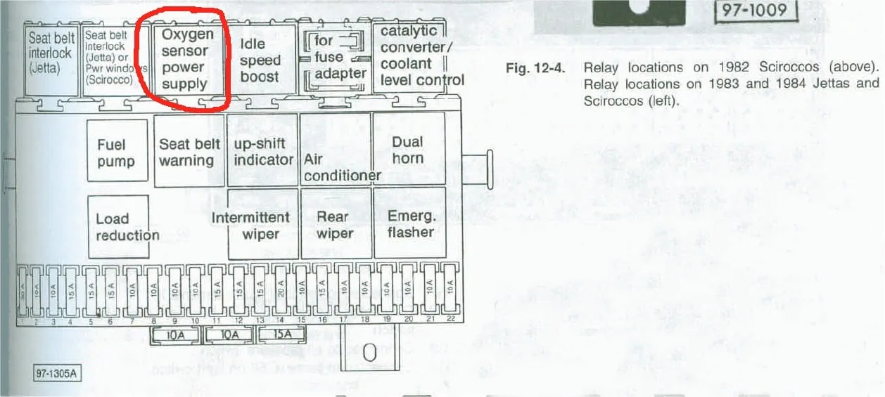 Diagram Volkswagen Cabrio Fuse Diagram 1992