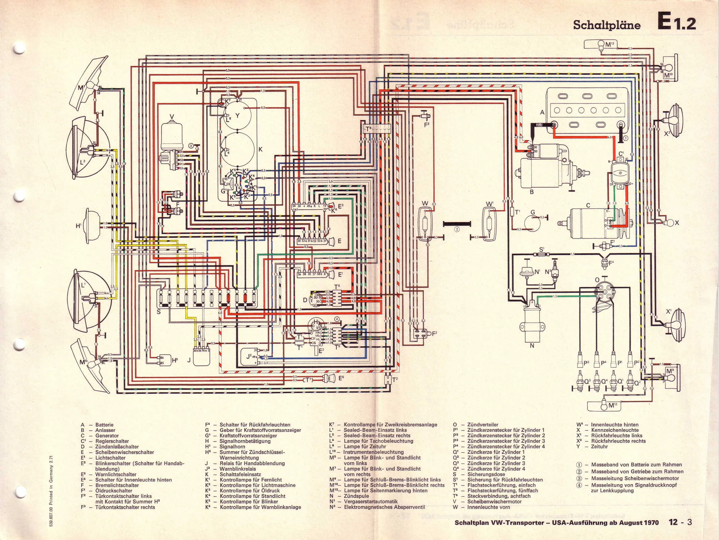 Diagram Volkswagen Kombi Wiring Diagram