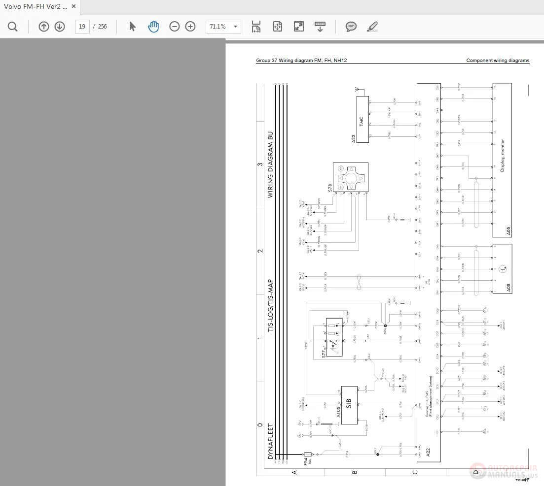 Diagram Volvo Fh Nh Truck Wiring Diagram Service Manual November 1998
