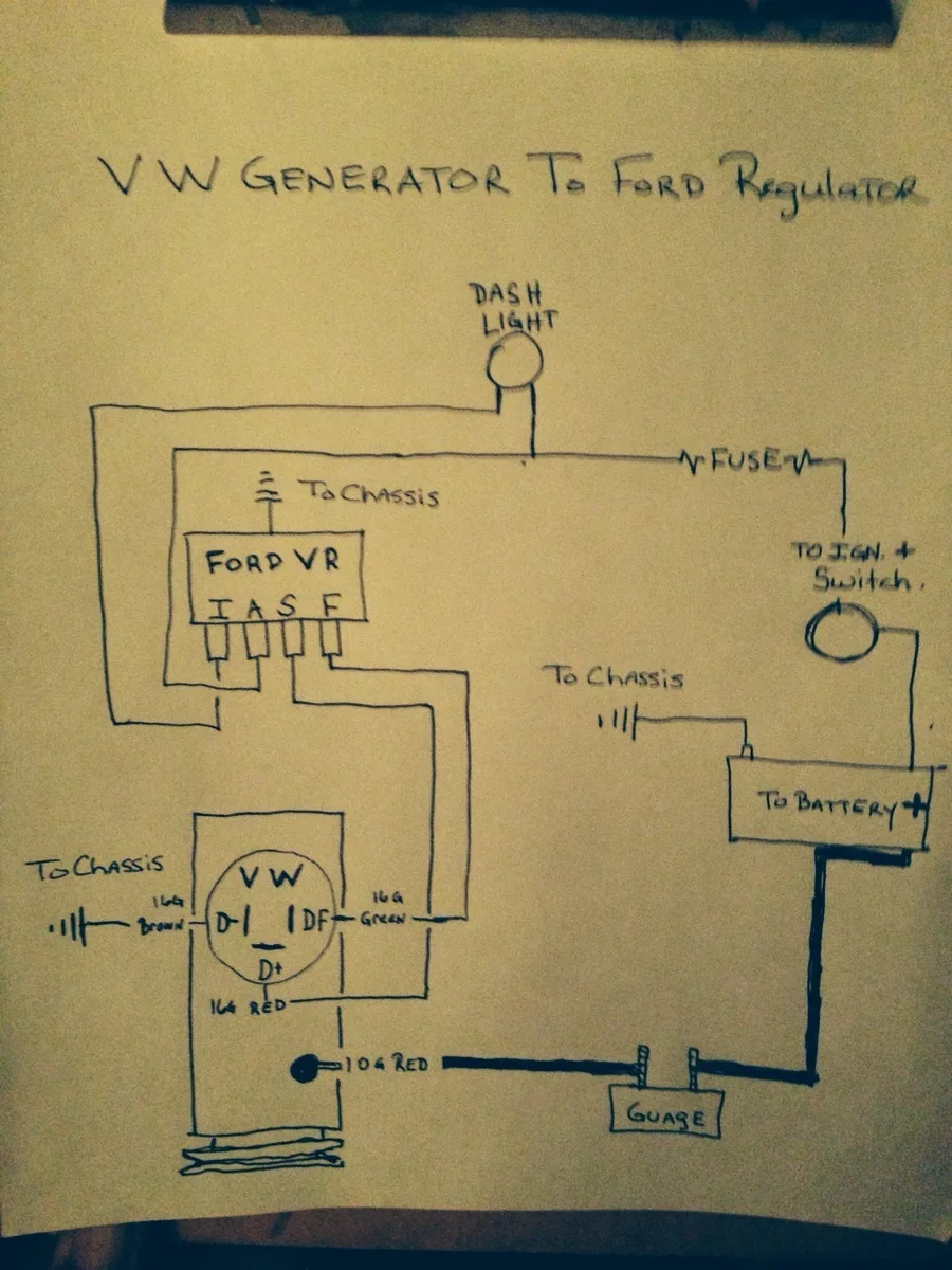 Diagram Vw Bug Alternator Conversion Wiring Diagram Picture