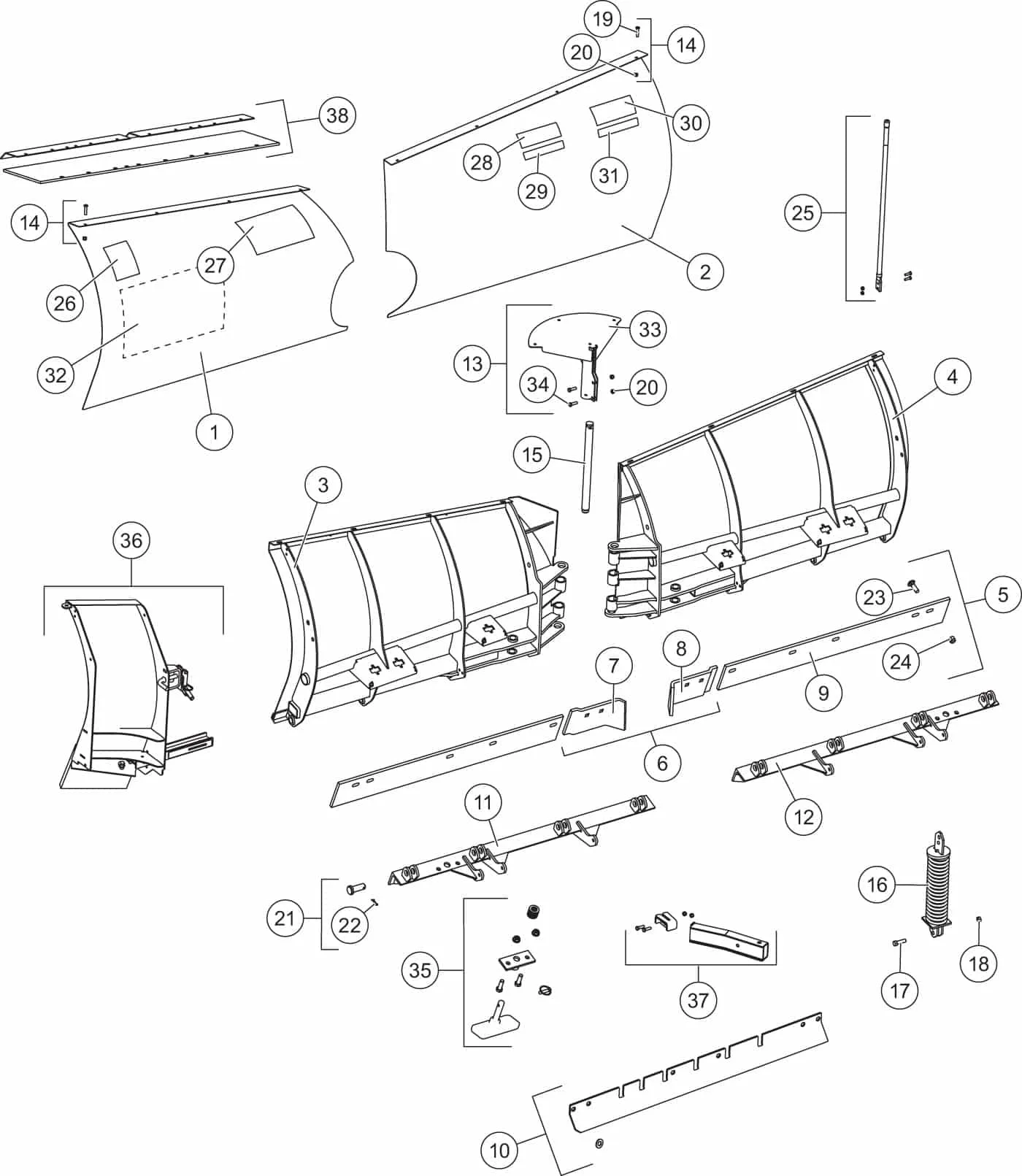 Diagram Western Ultramount Plow Diagram