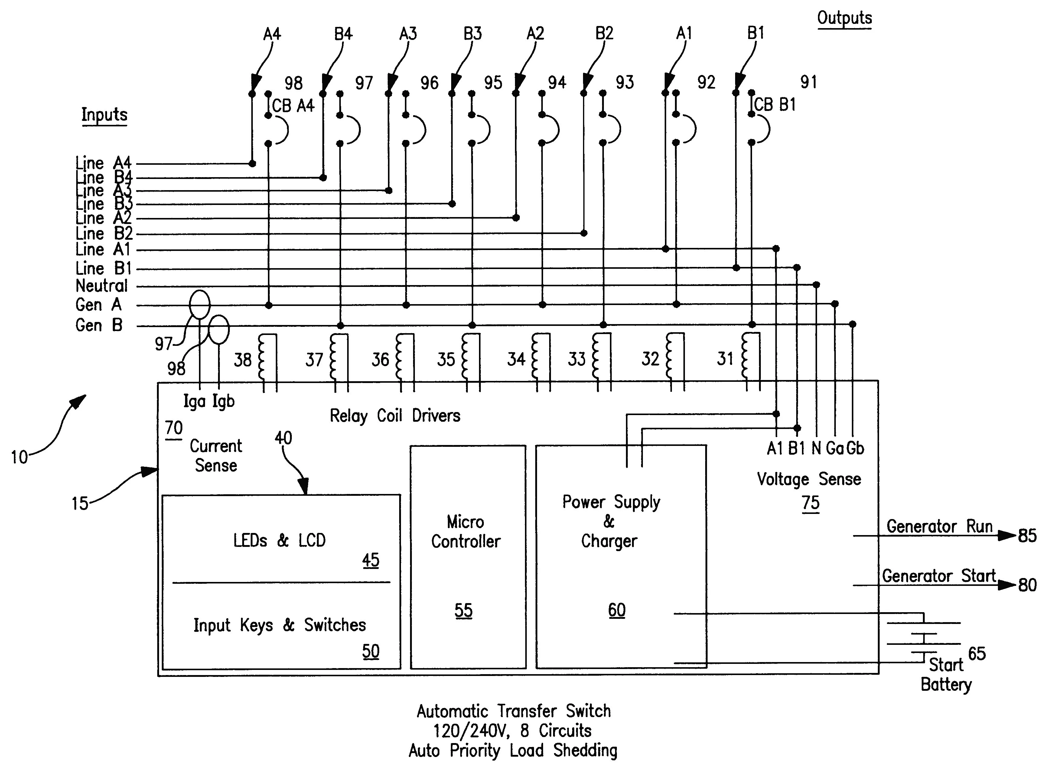 Diagram Wiring Diagram 10 Generator Transfer Switch