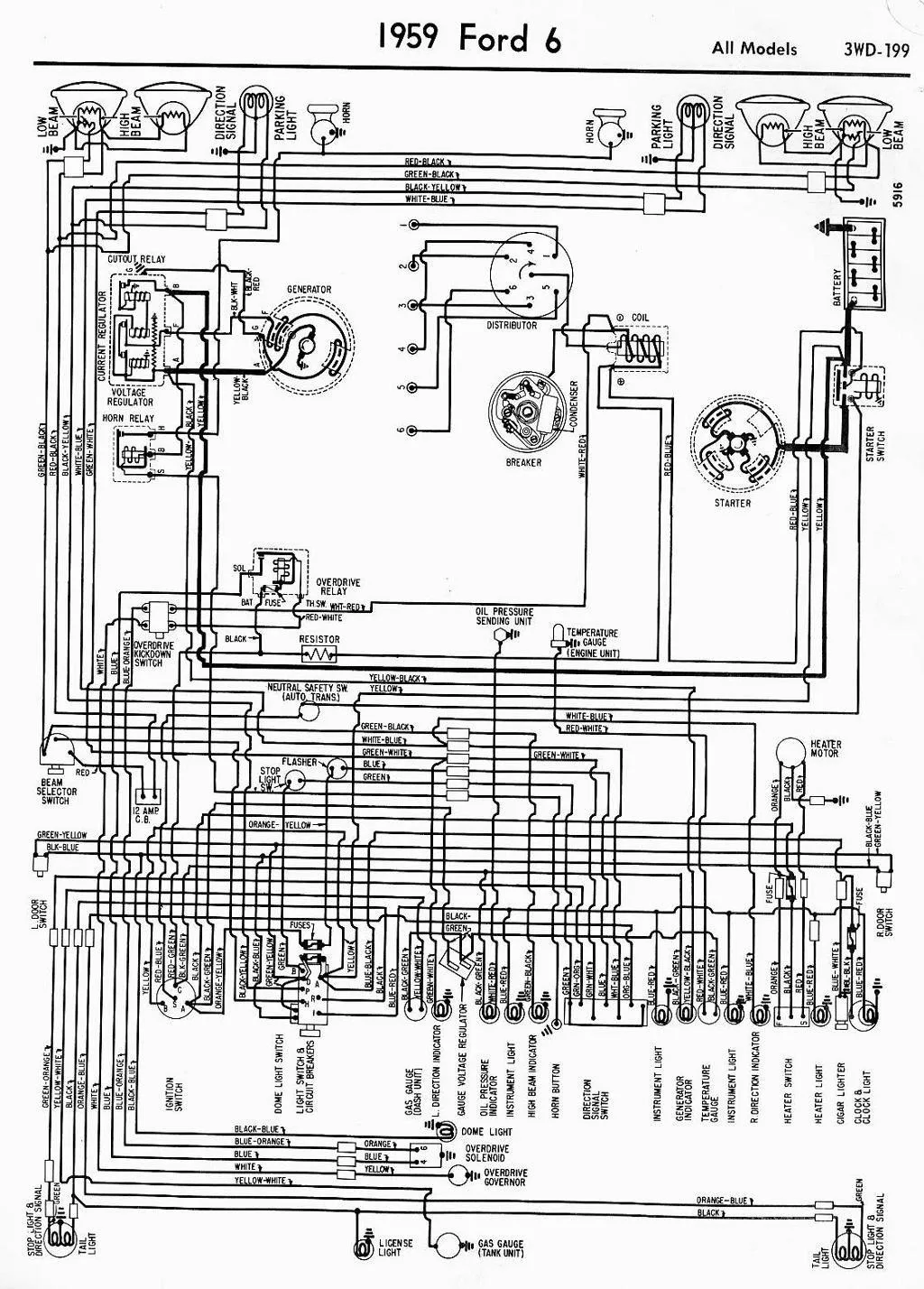 Diagram Wiring Diagram 1959 Ford 500