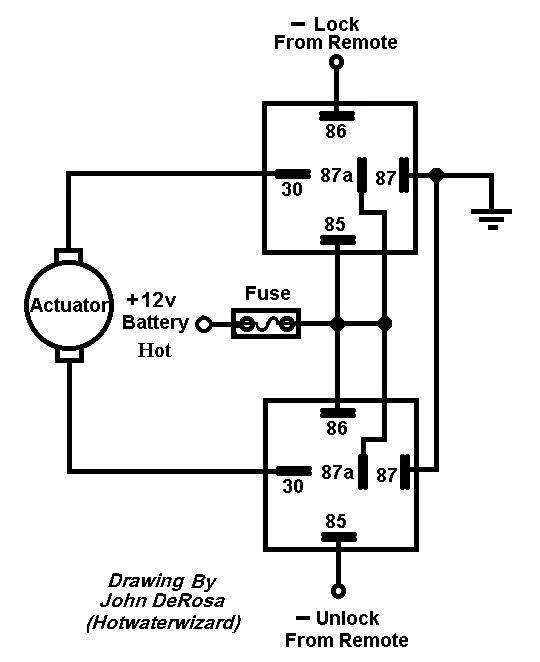 Diagram Wiring Diagram 2 Relay Polarity Winch Control