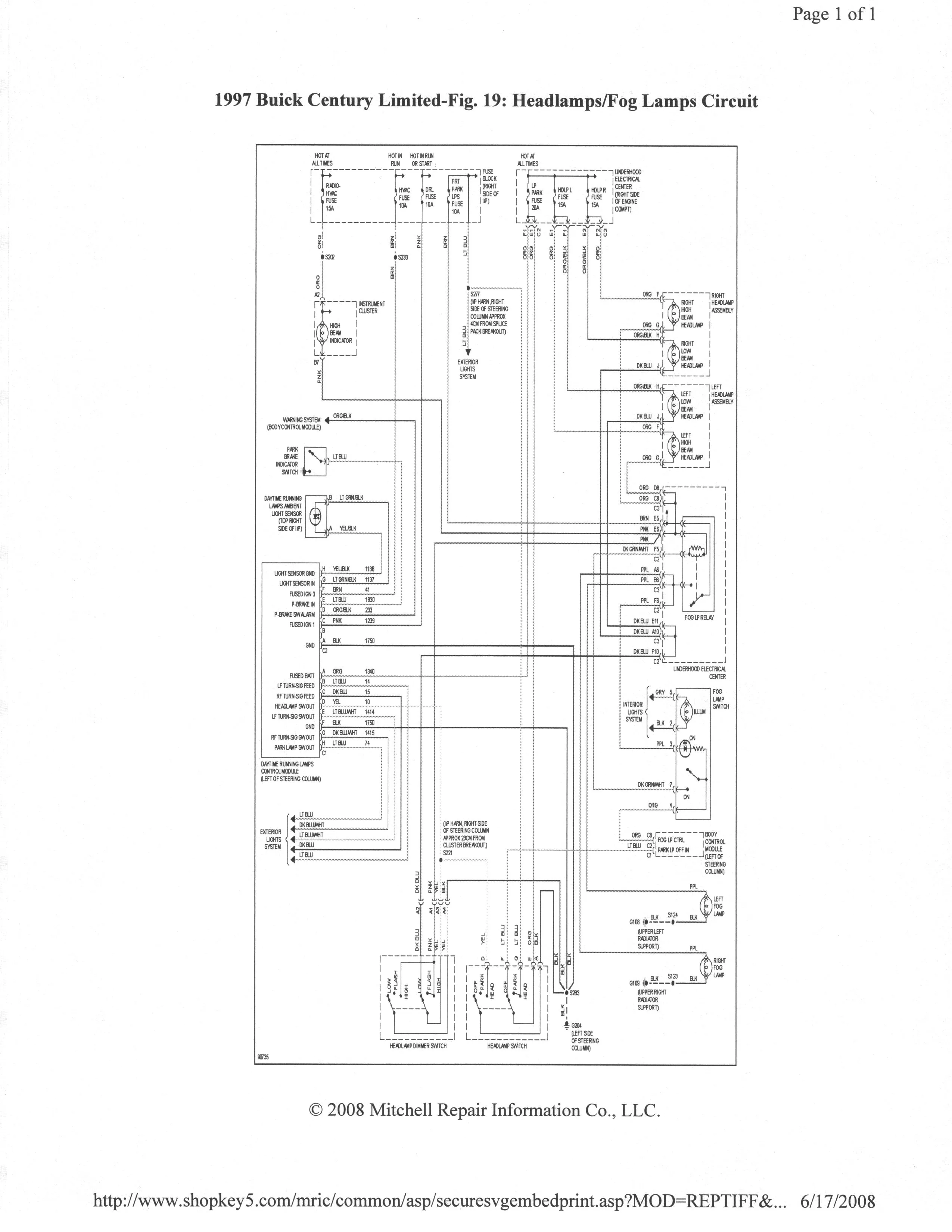 Diagram Wiring Diagram 96 Buick Century