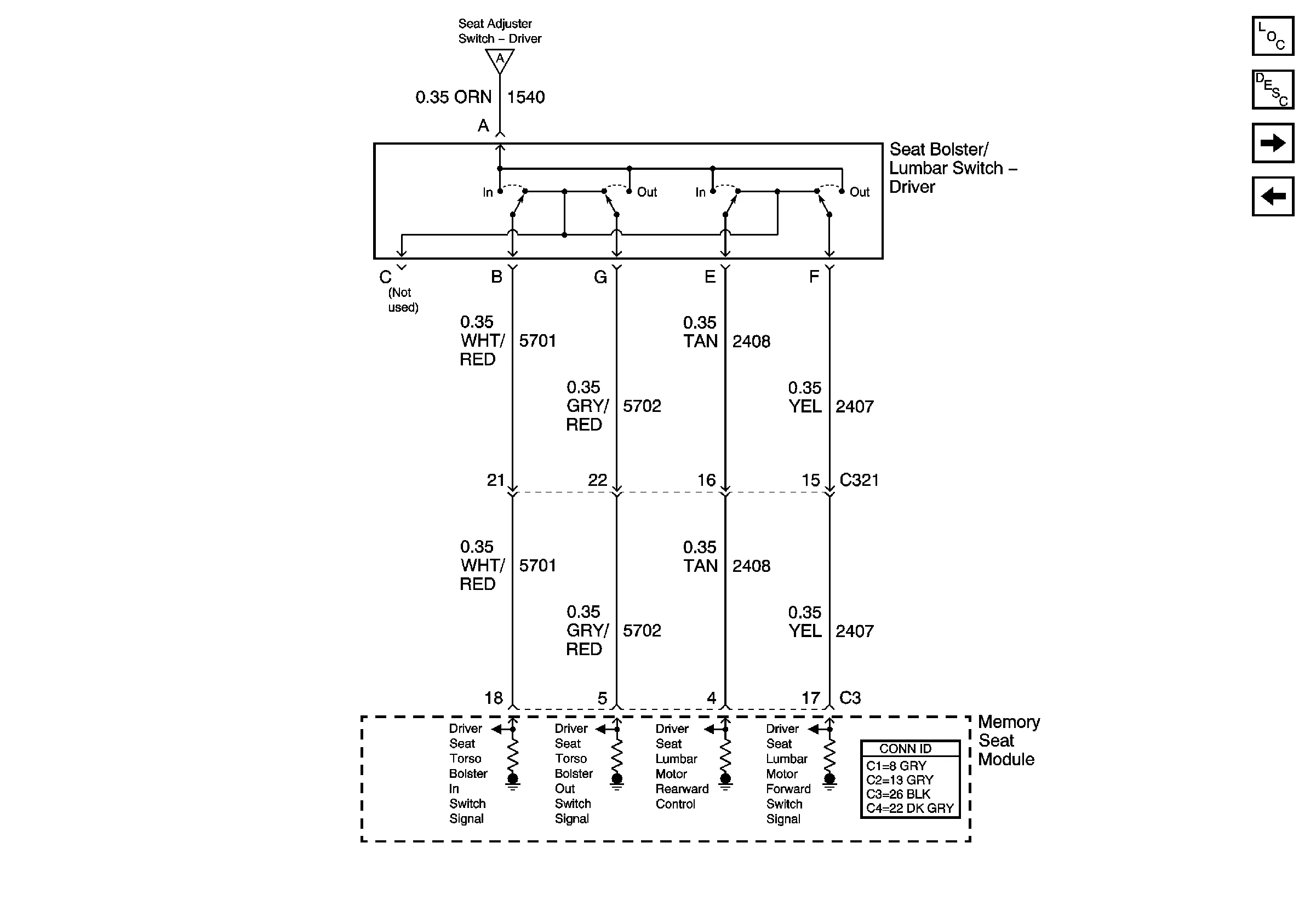 Diagram Wiring Diagram Cadillac Power Seat 2001