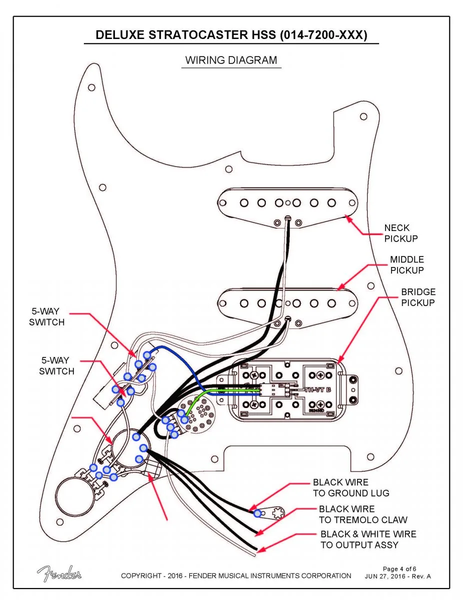 Diagram Wiring Diagram Fender Stratocaster