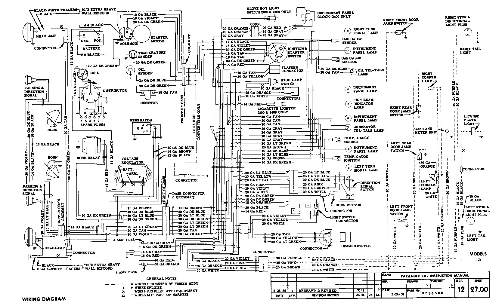 Diagram Wiring Diagram For 1957 Chevrolet Bel Air
