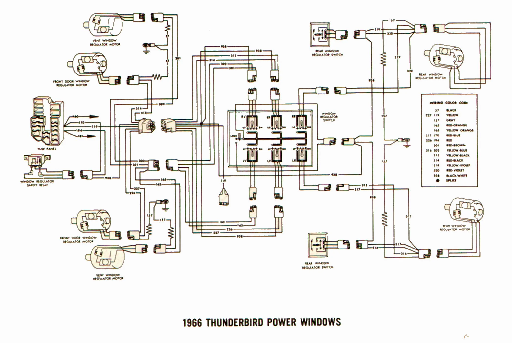 Diagram Wiring Diagram For 1966 Ford Thunderbird