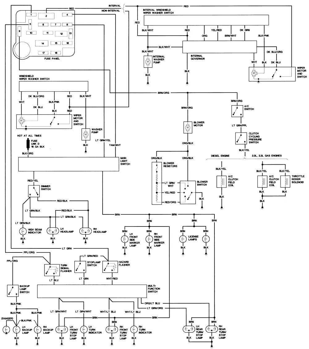 Diagram Wiring Diagram For 2002 Ford Ranger
