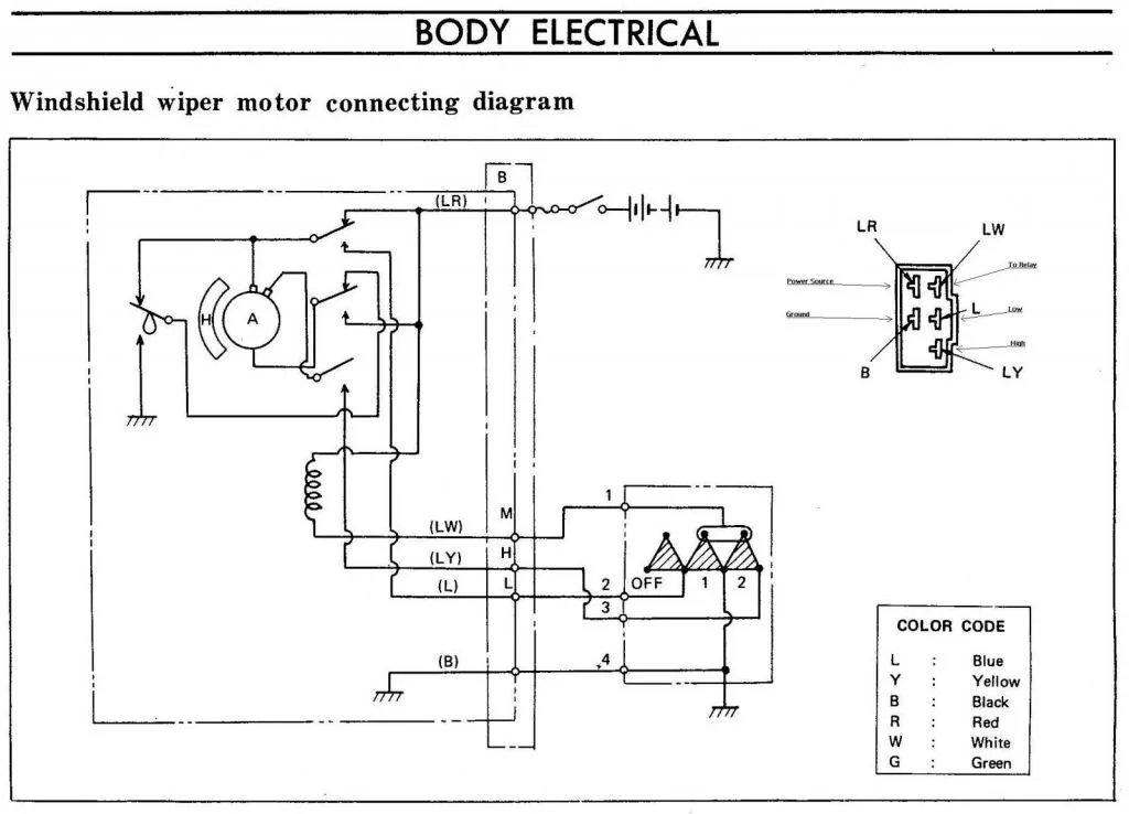 Diagram Wiring Diagram For A Wiper Motor