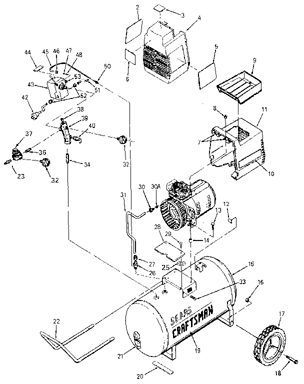 Diagram Wiring Diagram For Craftsman Airpressor