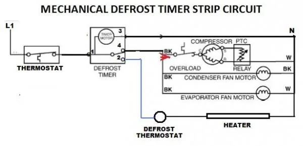 Diagram Wiring Diagram For Defrost Timer