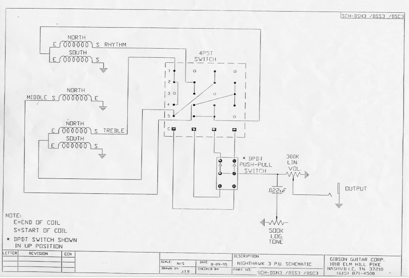 Diagram Wiring Diagram For Epiphone Nighthawk