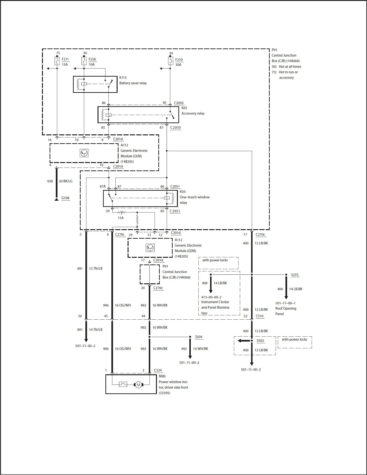 Diagram Wiring Diagram For Ford Taurus Window Motor