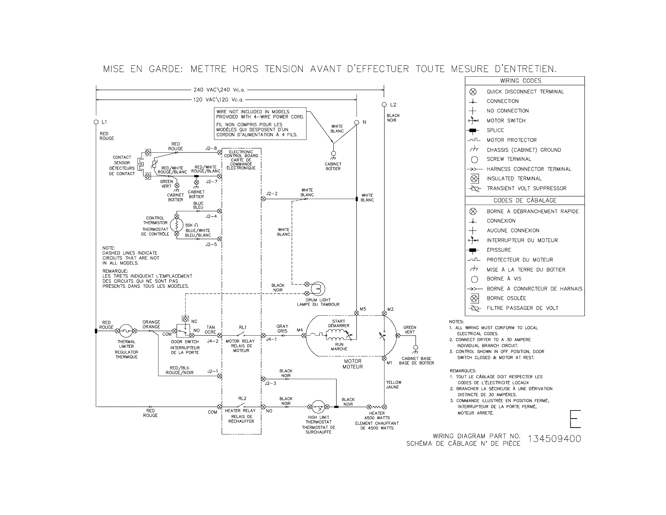 Diagram Wiring Diagram For Frigidaire Dryer