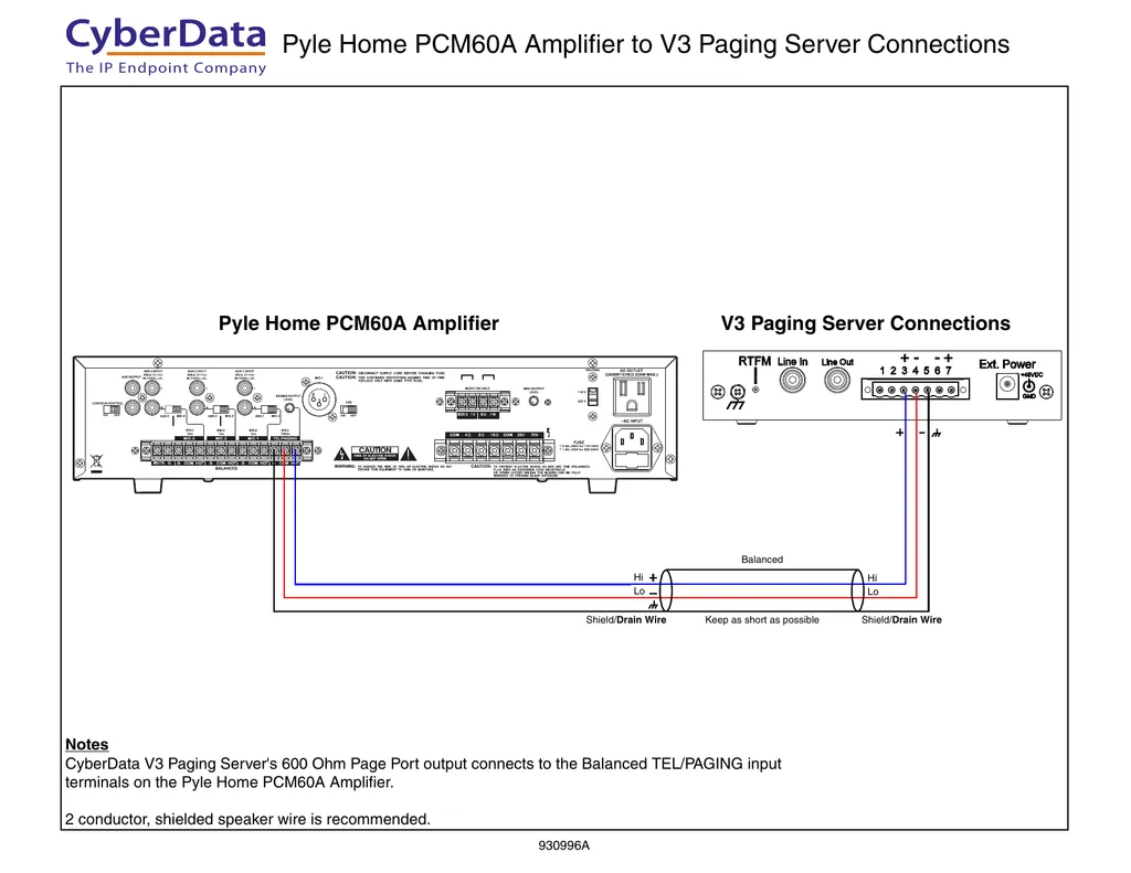 Diagram Wiring Diagram For Pyle Amplifier