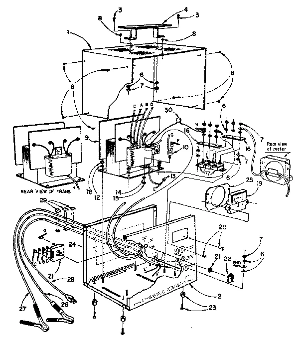 Diagram Wiring Diagram For Sears Battery Charger