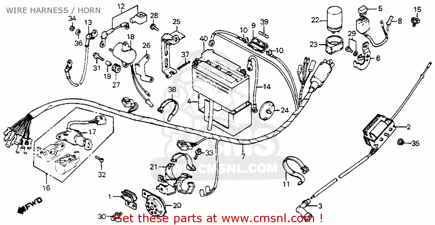 Diagram Wiring Diagram Honda C70