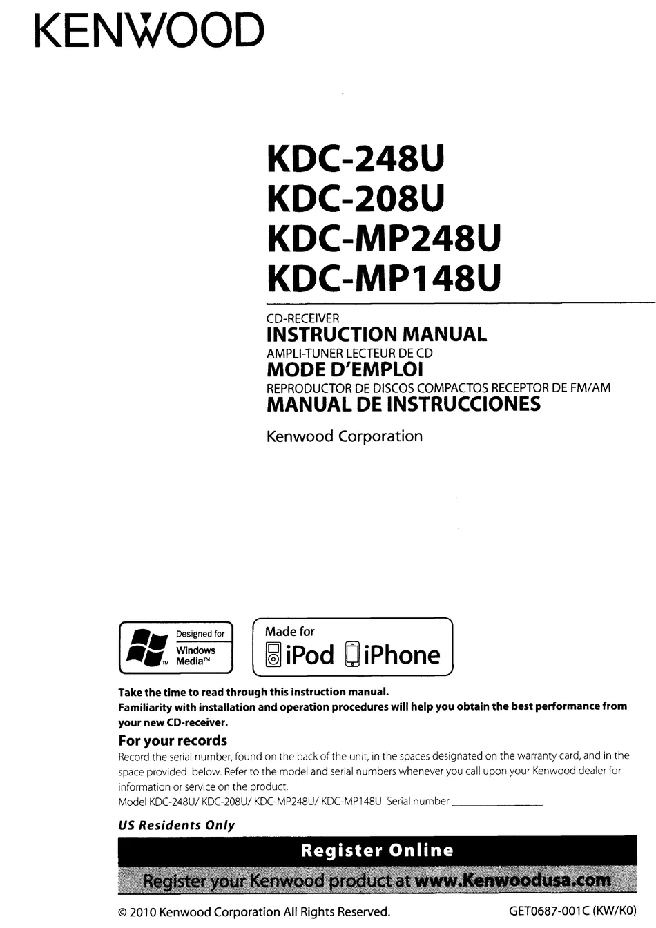 Diagram Wiring Diagram Kenwood Kdc 208U