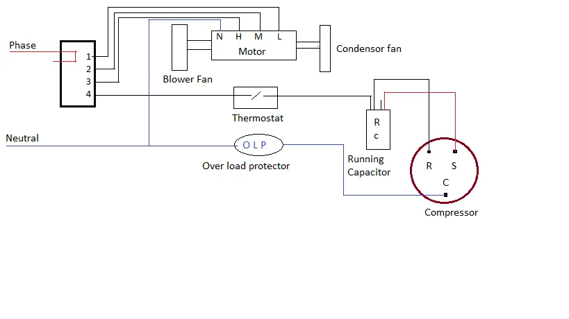 Diagram Wiring Diagram Of O General Window Ac