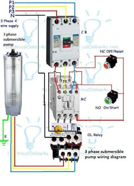 Diagram Wiring Diagram Panel Pompa Submersible 3 Phase