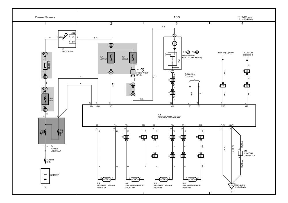 Diagram Wiring Diagram Toyota Camry Lights Fog Electrical Free Download