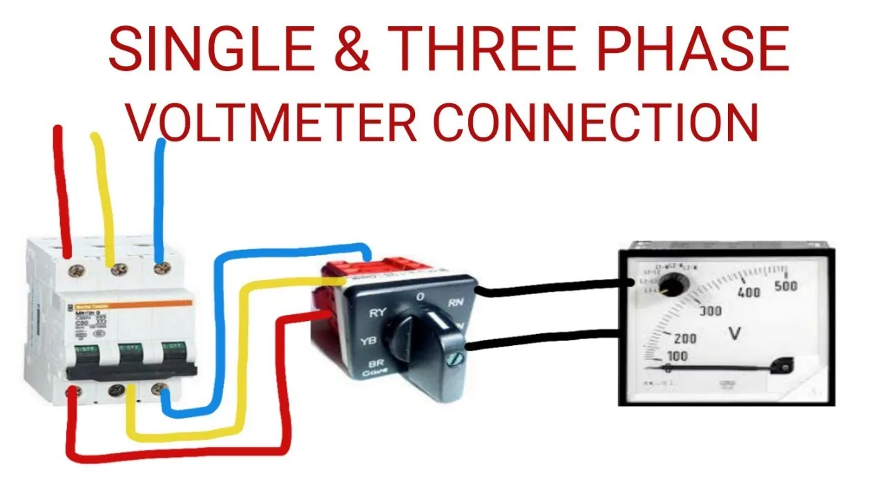 Diagram Wiring Diagram Voltmeter Selector Switch