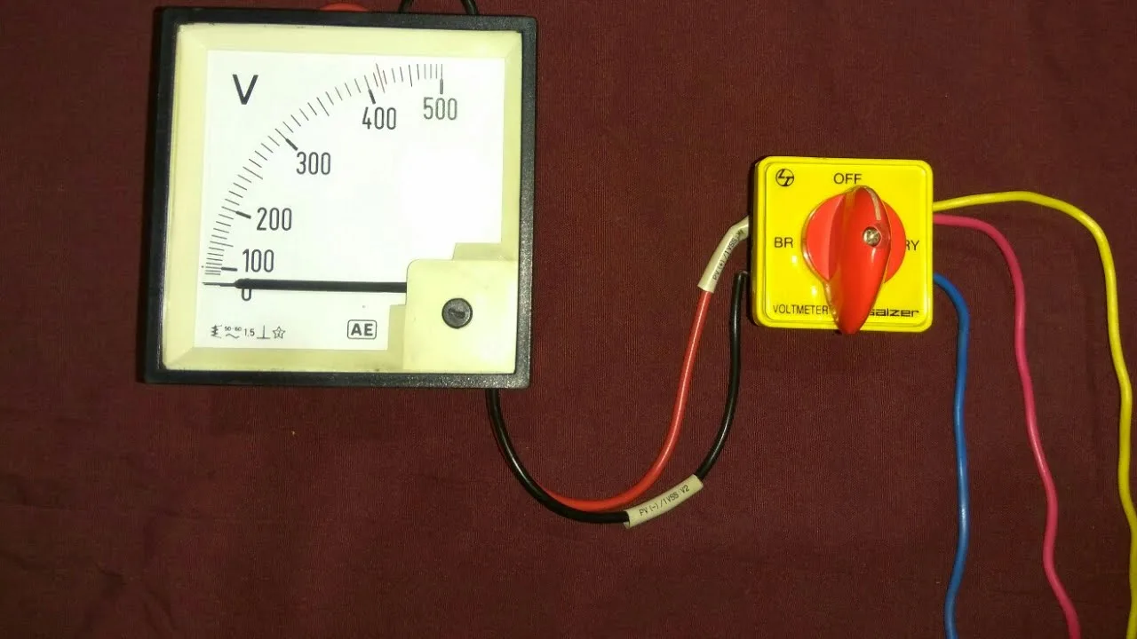 Diagram Wiring Diagram Voltmeter Selector Switch