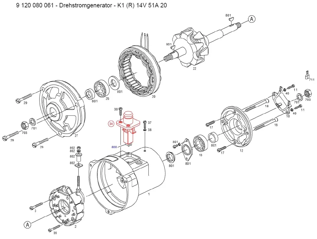 Diagram Wiring Diagram Vw Alternator