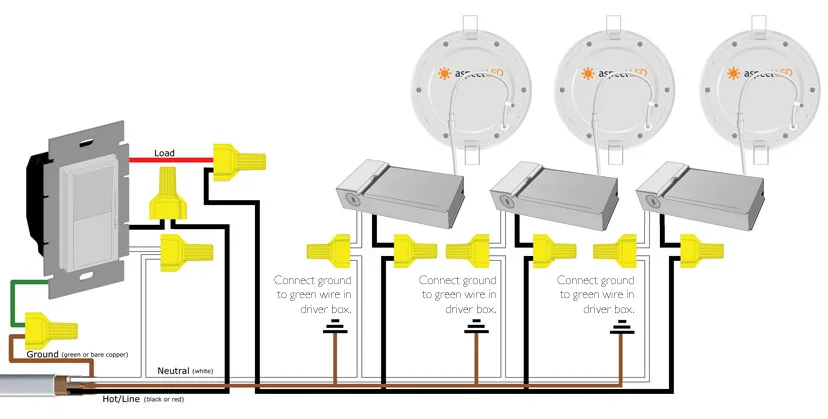 Diagram Wiring Multiple Recessed Lights Diagram