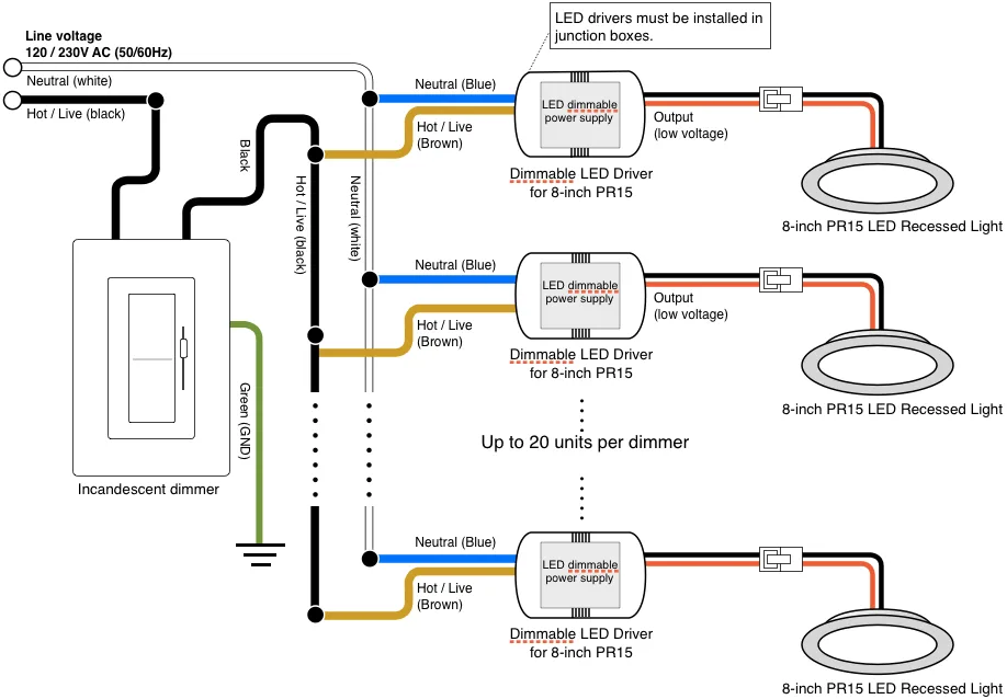 Diagram Wiring Multiple Recessed Lights Diagram