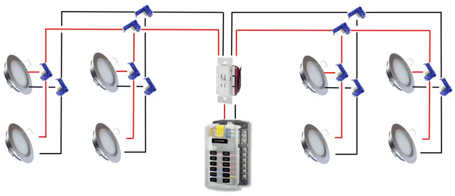 Diagram Wiring Multiple Recessed Lights Diagram